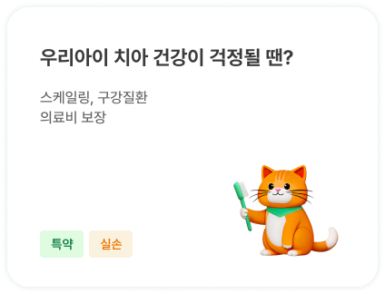 우리아이 치아 건강이 걱정될 땐? | 스케일링, 구강질환 의료비 보장